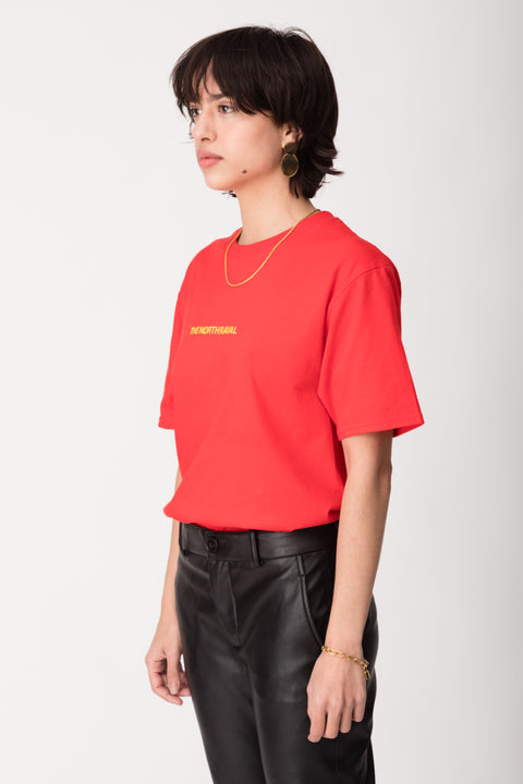  North Raval - women classic tee - red and yellow