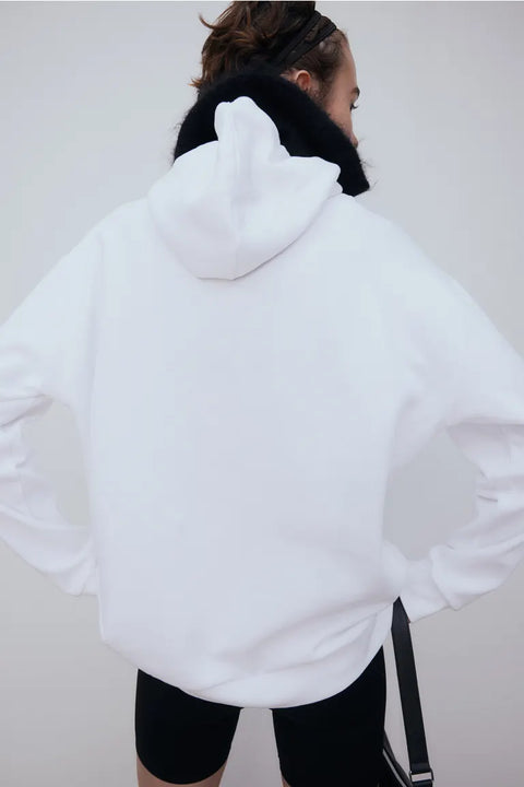  Menikmati hoodie white woman