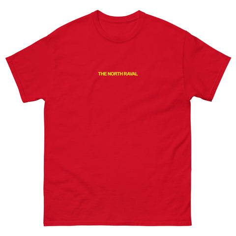  North Raval - men classic tee - red and yellow