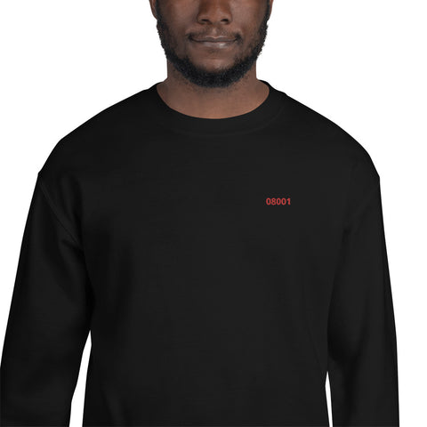  08001 - Unisex Sweatshirt embroidery